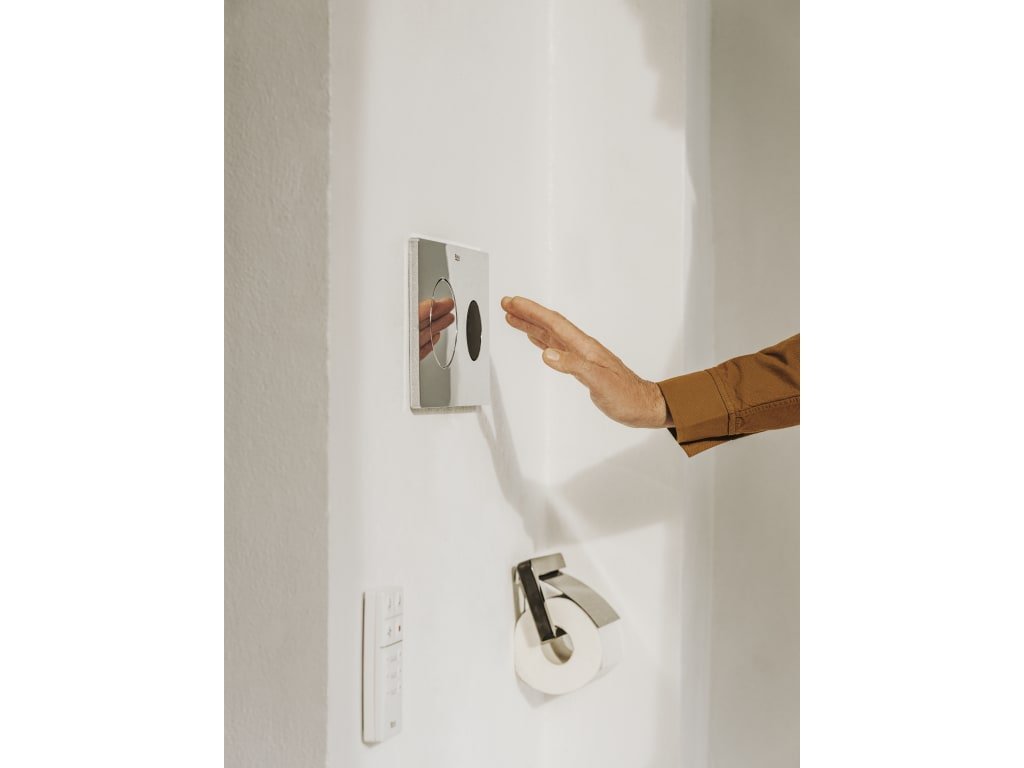 Roca - PL10 - E (ONE) - Placa de accionamiento electrónica con descarga dual o "touchless" In - Wall Systems A890189510 - BricoandPool