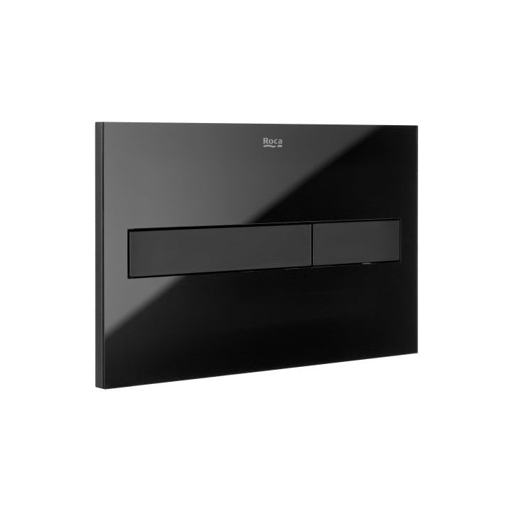 Roca - PL7 DUAL (ONE) - Placa de accionamiento con descarga dual con acabados cristal In - Wall Systems A890188308 - BricoandPool