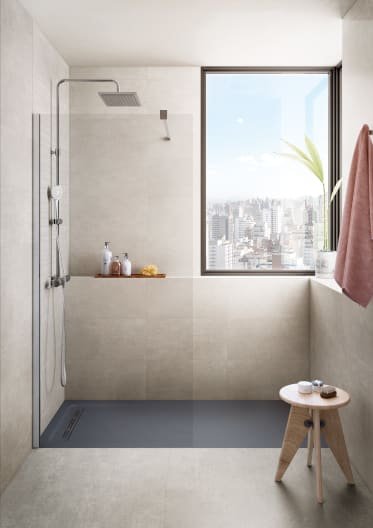 Roca - Plato de ducha Aquos extraplano de STONEX® Onix - BricoandPool