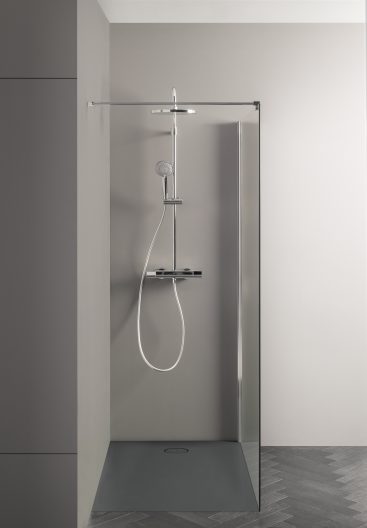 Roca - Plato de ducha Cratos extraplano de SENCERAMIC® Beige - BricoandPool