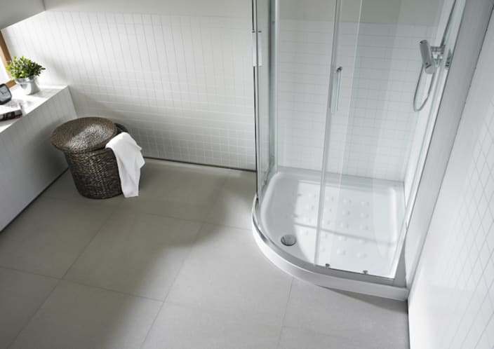 Roca - Plato de ducha Easy acrílico con fondo antideslizante - BricoandPool