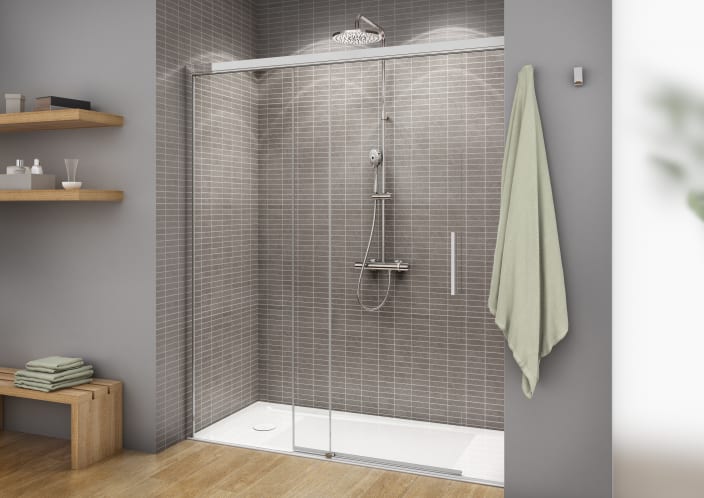 Roca - Plato de ducha Neo Daiquiri acrílico extraplano con juego de desagüe - BricoandPool