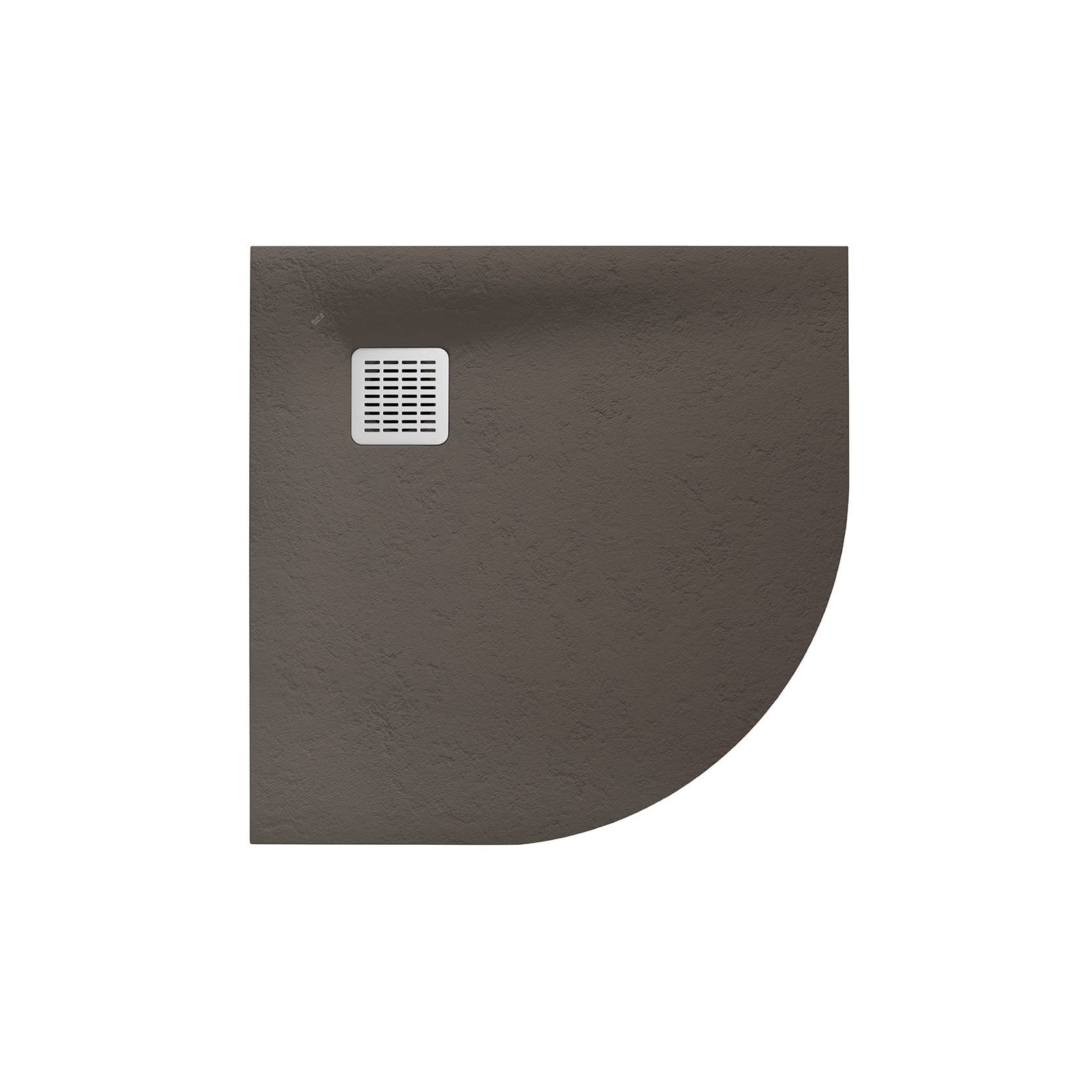 Roca - Plato de ducha Terran Original angular extraplano de STONEX® Café - BricoandPool