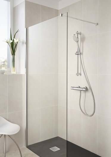 Roca - Plato de ducha Terran Original angular extraplano de STONEX® Negro - BricoandPool