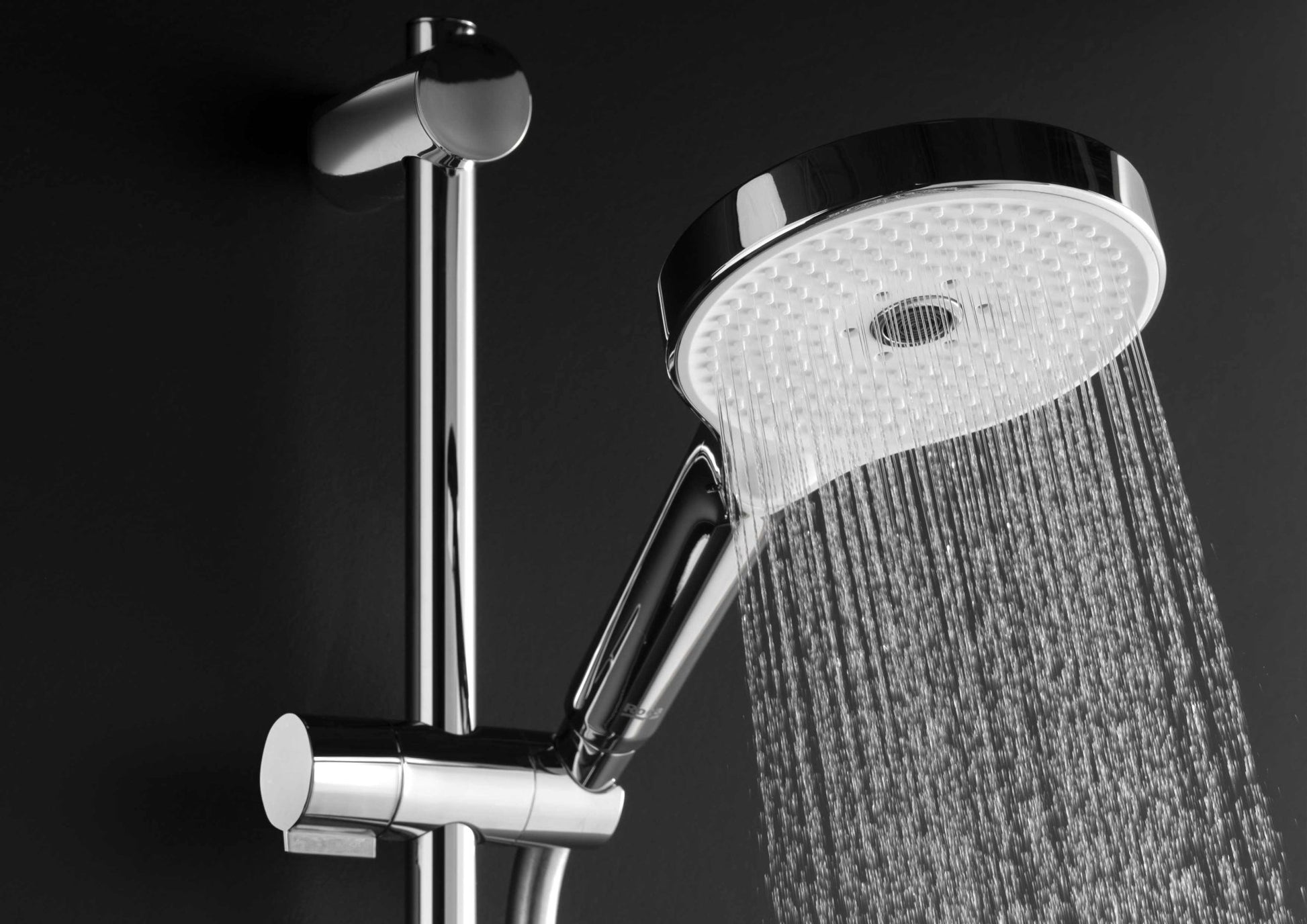 Roca - Plenum kit de ducha con ducha de mano de 3 funciones, barra y flexible anticorrosión, acabado cromado A5B8414C00. - BricoandPool