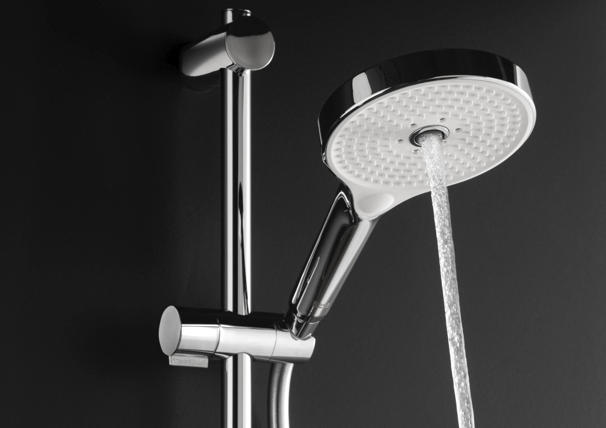 Roca - Plenum kit de ducha con ducha de mano de 3 funciones, barra y flexible anticorrosión, acabado cromado A5B8414C00. - BricoandPool