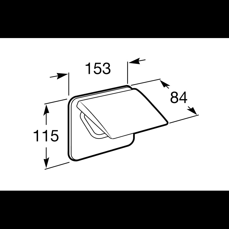 Roca - Portarrollo con Tapa Hotels 2.0 A816720001 - BricoandPool
