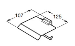 Roca - Portarrollo con tapa Rubik A816849001 - BricoandPool