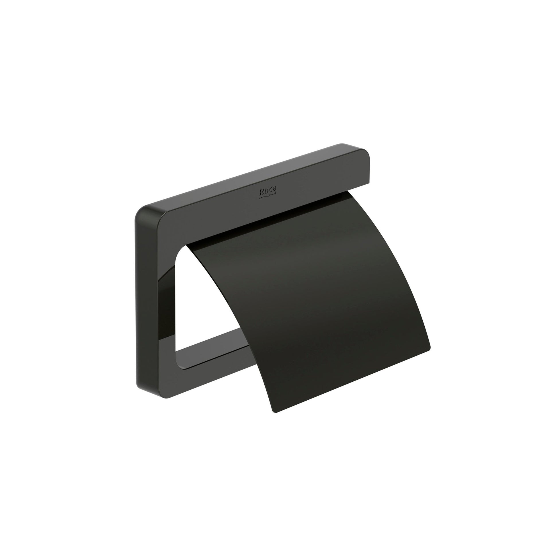 Roca - Portarrollo con tapa Tempo Negro Titanio A817033CN0 - BricoandPool