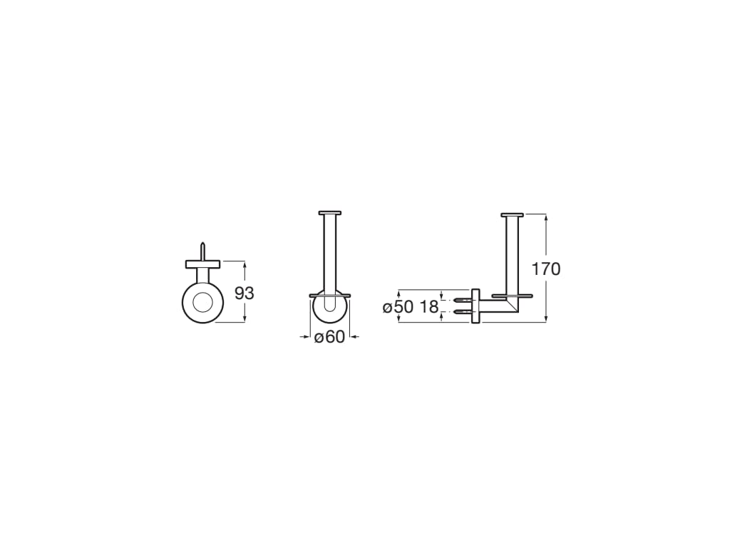 Roca - Portarrollo de reserva Compas Cromado A817686C00 - BricoandPool