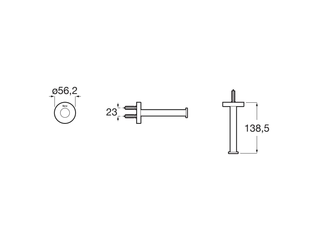 Roca - Portarrollo de reserva Hotels Round Cromado A817584C00 - BricoandPool