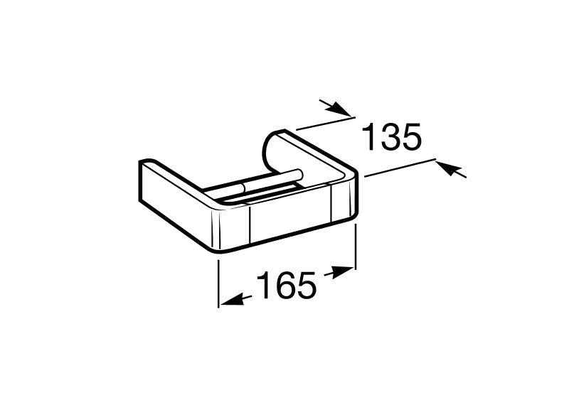 Roca - Portarrollo sin tapa A816370007 - BricoandPool