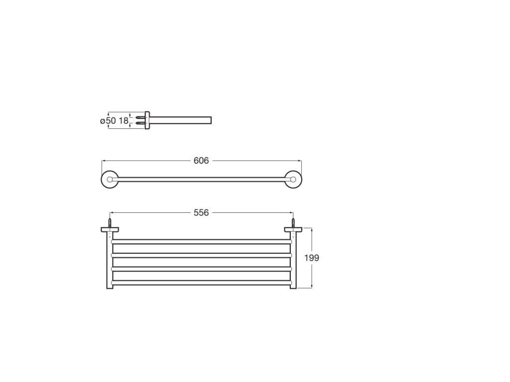 Roca - Portatoallas Compas Cromado A817682C00 - BricoandPool