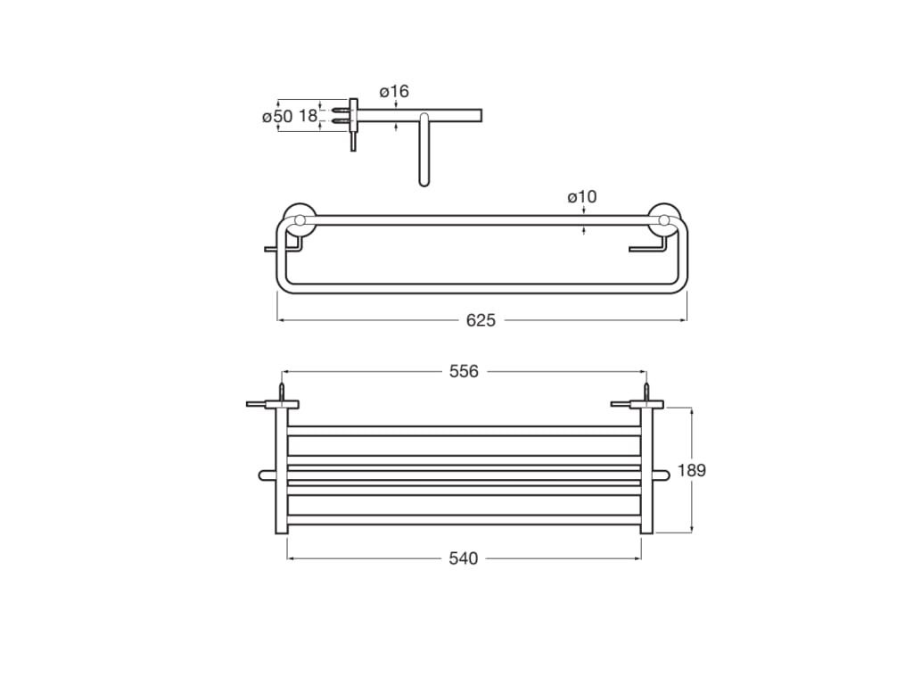 Roca - Portatoallas con toallero Compas Cromado A817683C00 - BricoandPool