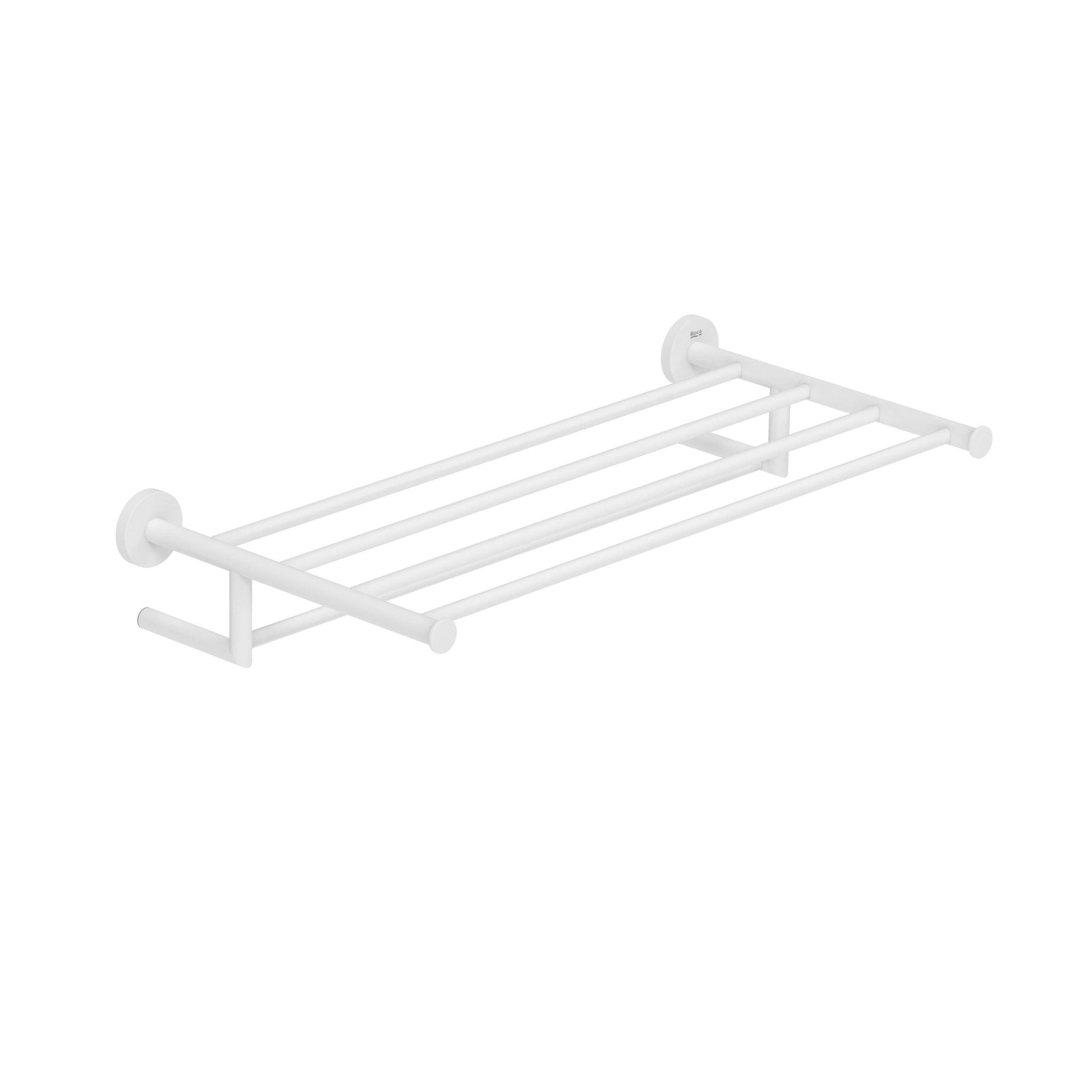 Roca - Portatoallas Hotels Round Blanco Mate A817580B00 - BricoandPool