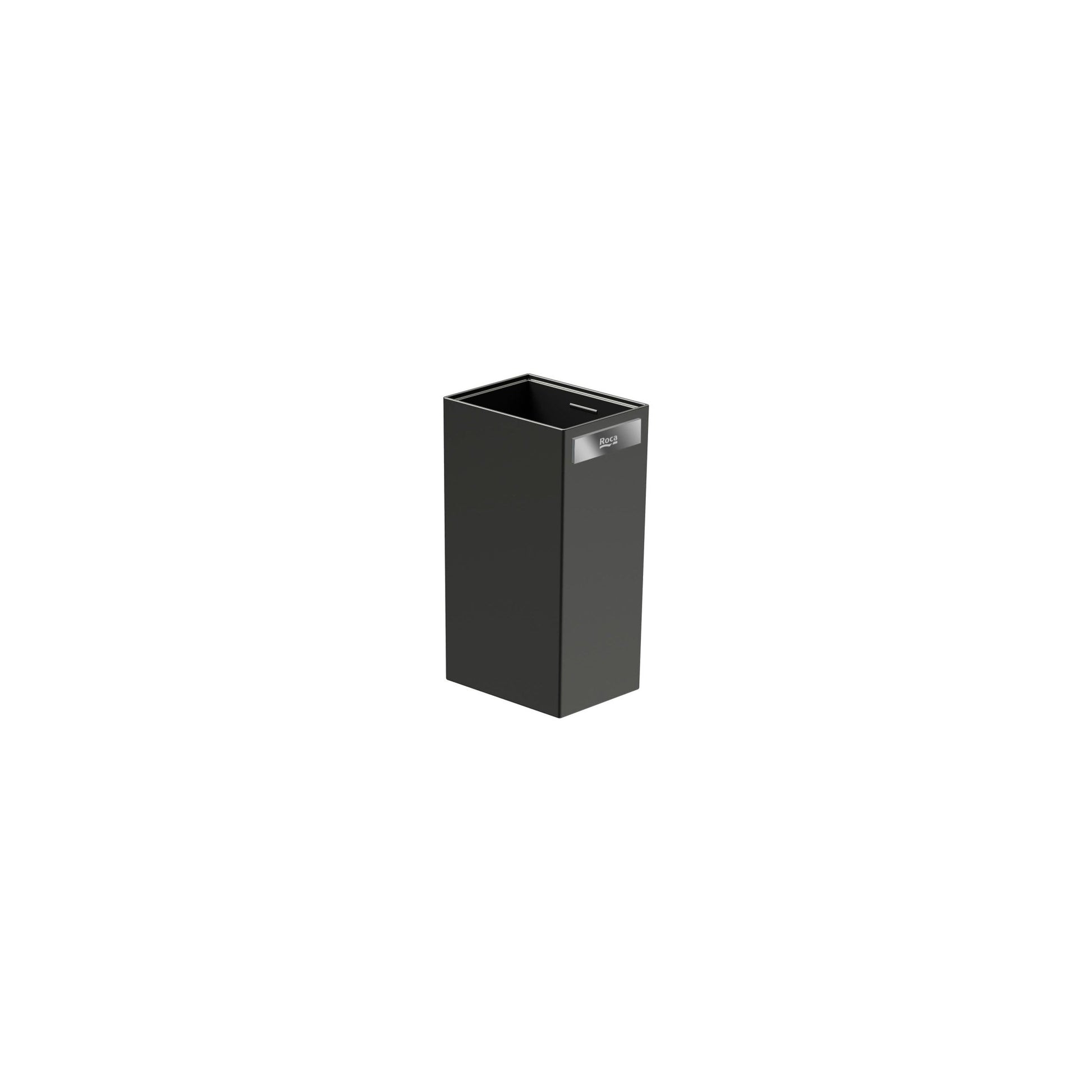 Roca - Portavaso y vaso de encimera Rubik Negro Mate A816844024 - BricoandPool