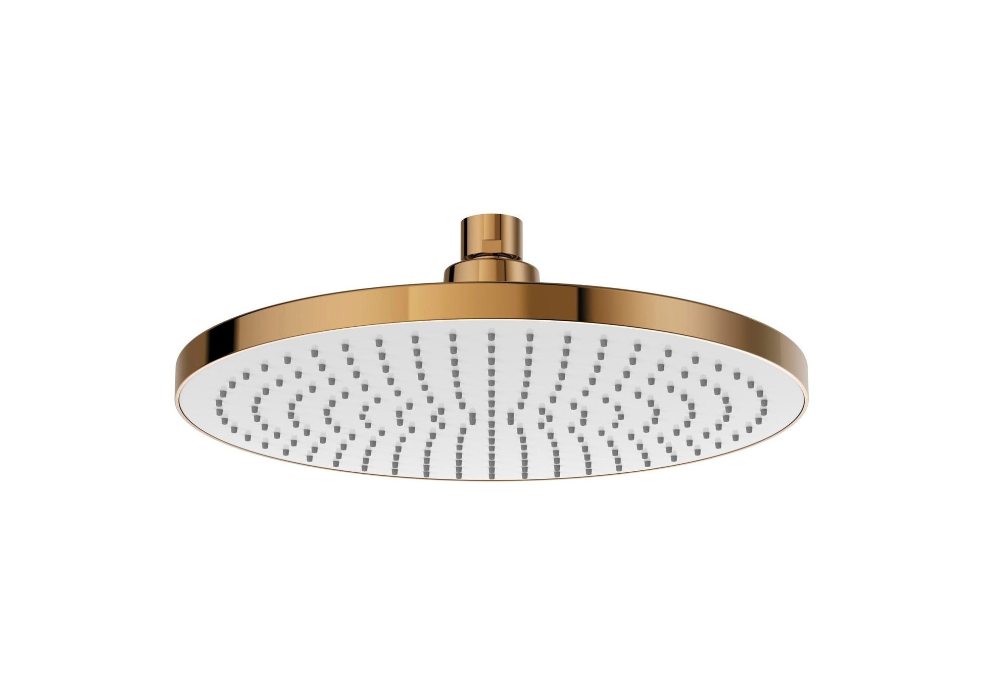 Roca - Rainsense rociador circular de pared o techo orientable con frontal de silicona, acabado oro rosado A5B1803RG0. - BricoandPool