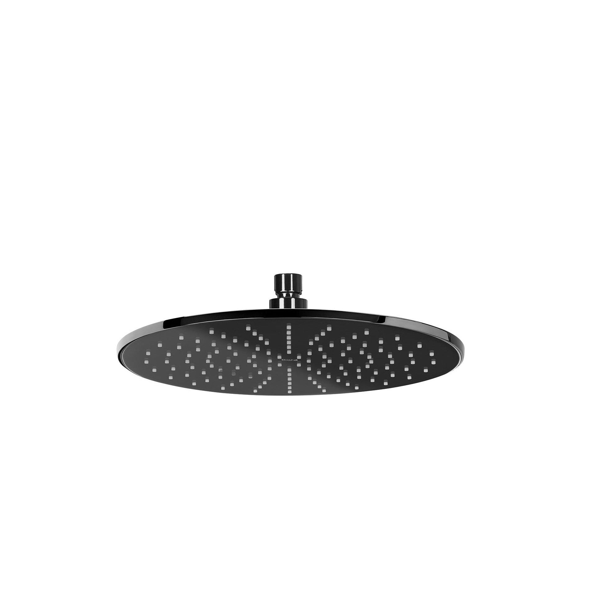 Roca - Rociador de pared Rainsense circular negro - BricoandPool