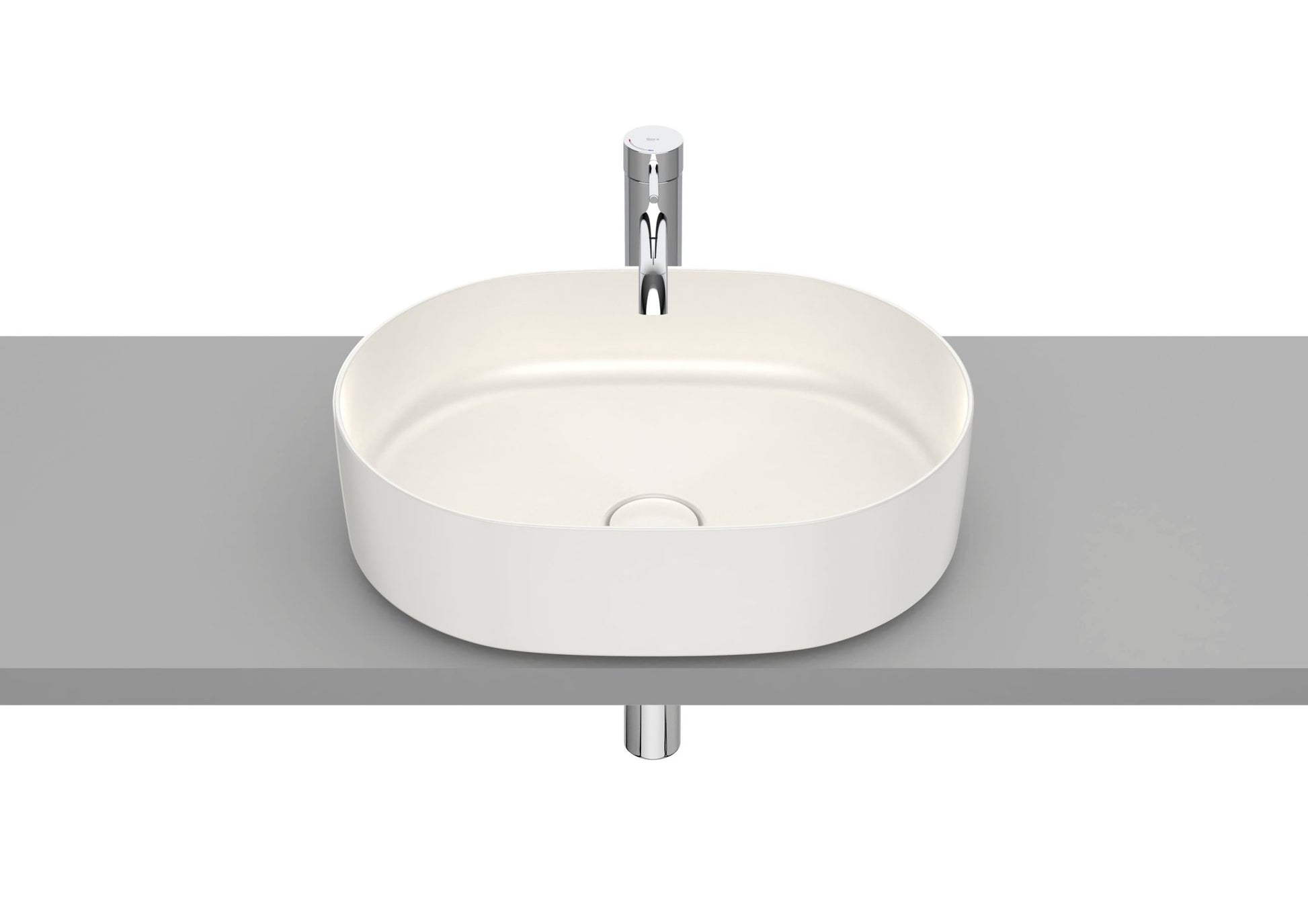 Roca - Round - Lavabo Inspira de Fineceramic® de sobre encimera - BricoandPool