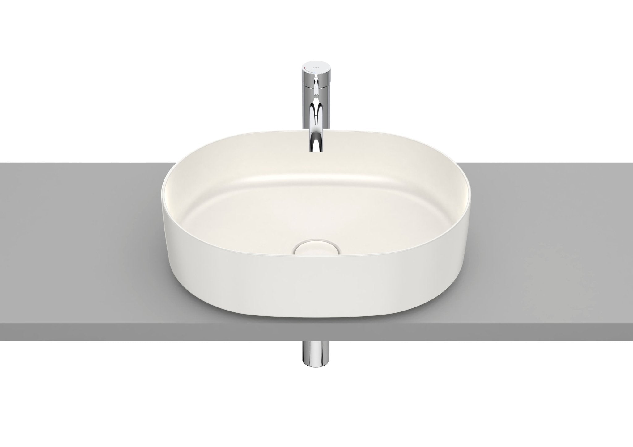 Roca - Round - Lavabo Inspira de Fineceramic® de sobre encimera - BricoandPool