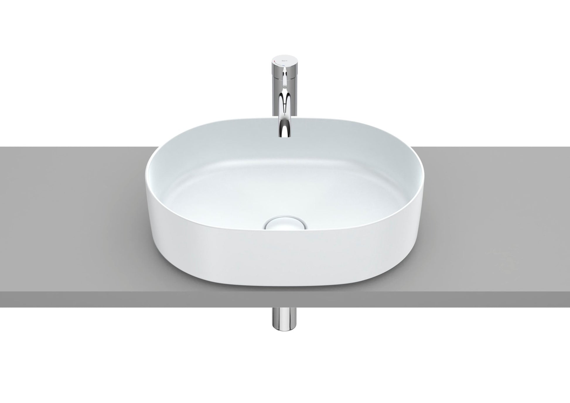 Roca - Round - Lavabo Inspira de Fineceramic® de sobre encimera - BricoandPool