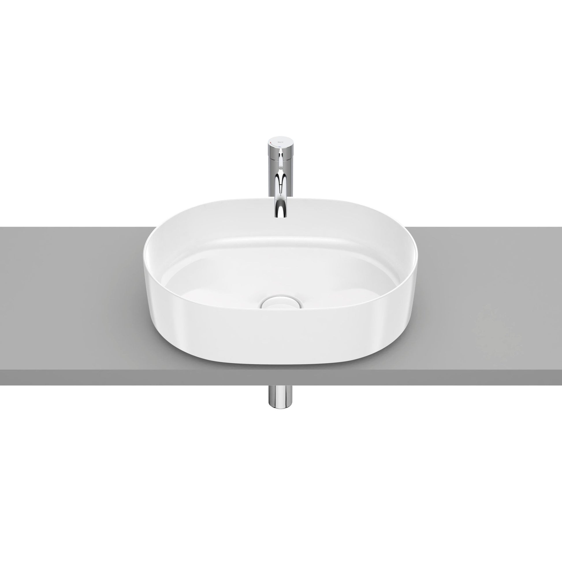 Roca - Round - Lavabo Inspira de Fineceramic® de sobre encimera - BricoandPool