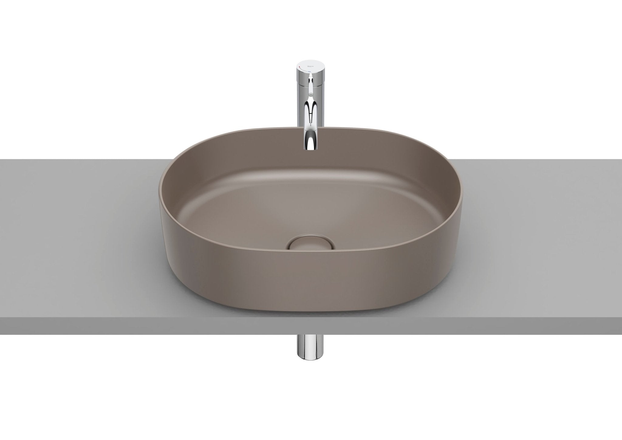Roca - Round - Lavabo Inspira de Fineceramic® de sobre encimera - BricoandPool