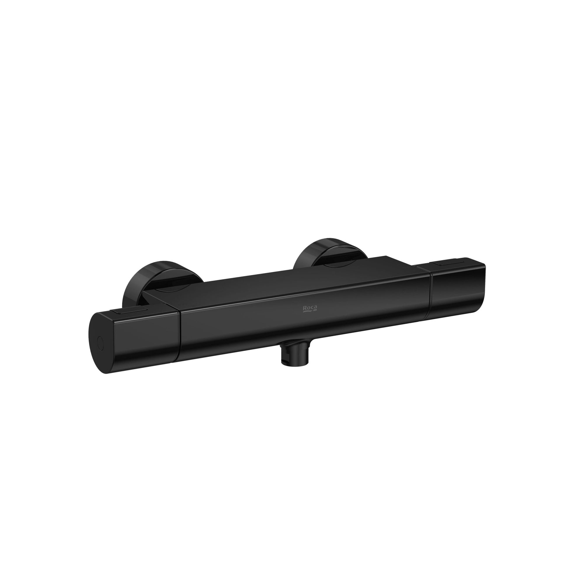 Roca - ROUND - Mezclador termostático exterior para ducha T - 1000 Negro Titanio A5A142ECN0 - BricoandPool