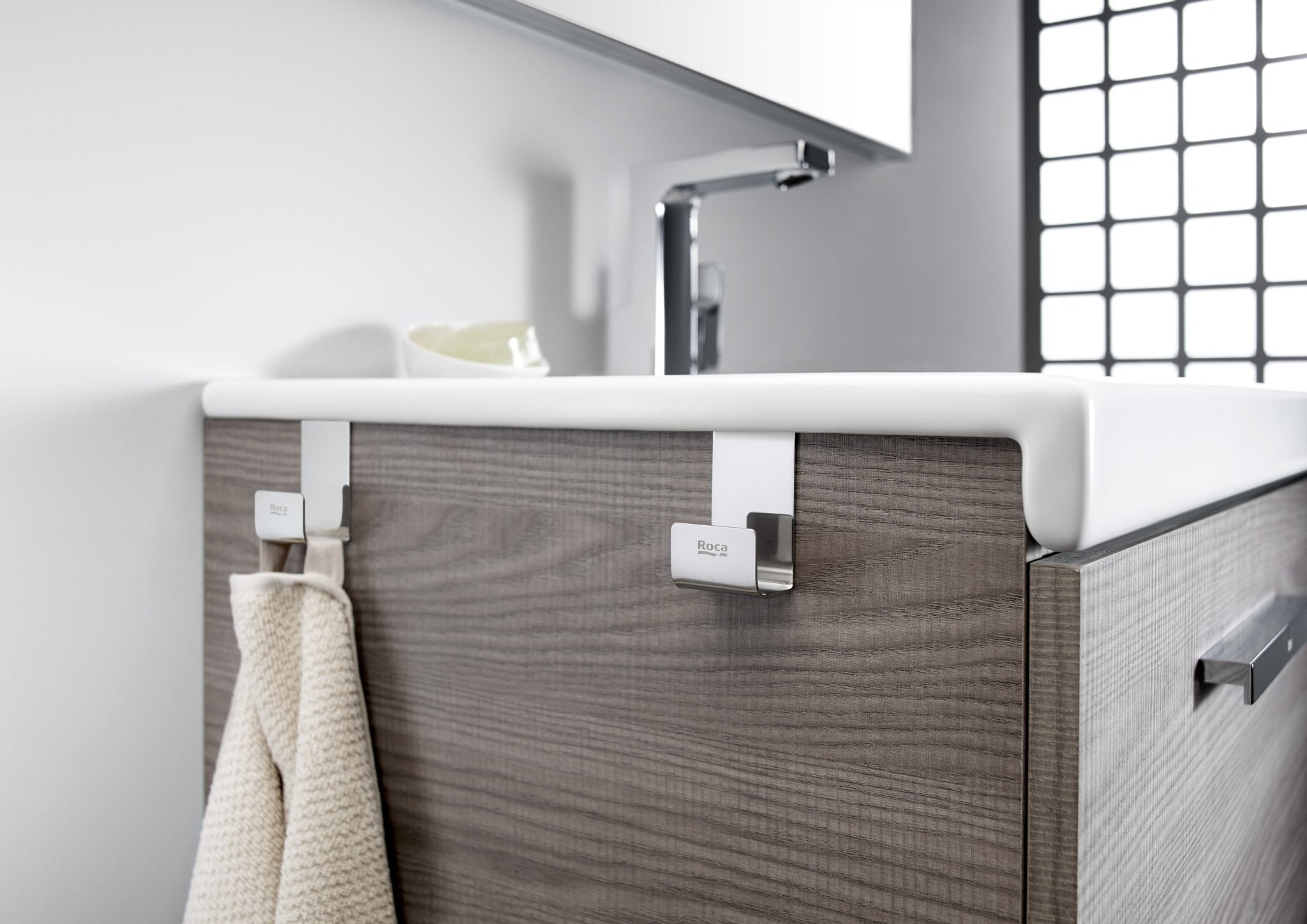 Roca - Set de 2 colgadores para mueble - BricoandPool