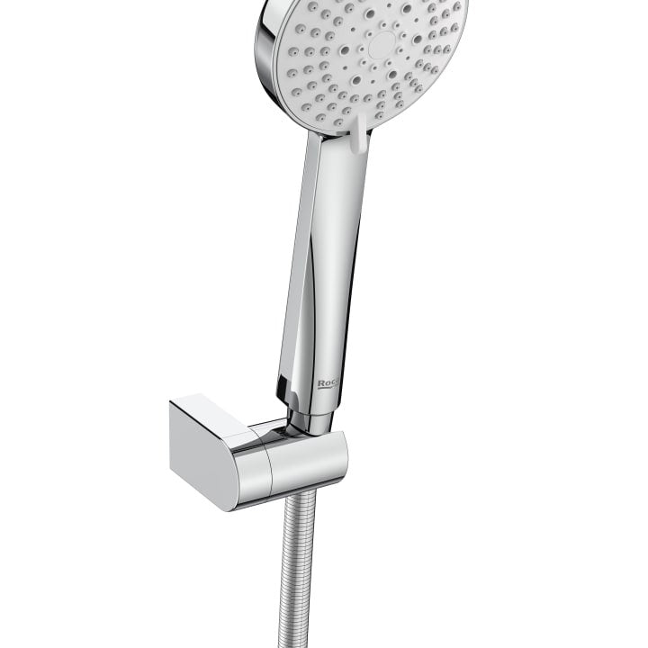 Roca - Set ducha de mano de 100 mm de 3 funciones y flexible Stella A5B1C03C00 - BricoandPool