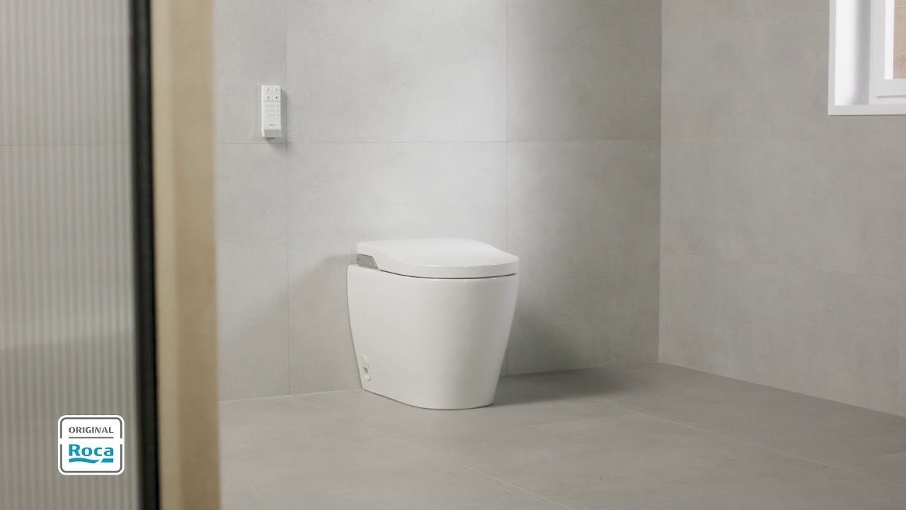 Roca - Smart toilet adosado a pared Rimless con tanque integrado In - tank A803095001 - BricoandPool