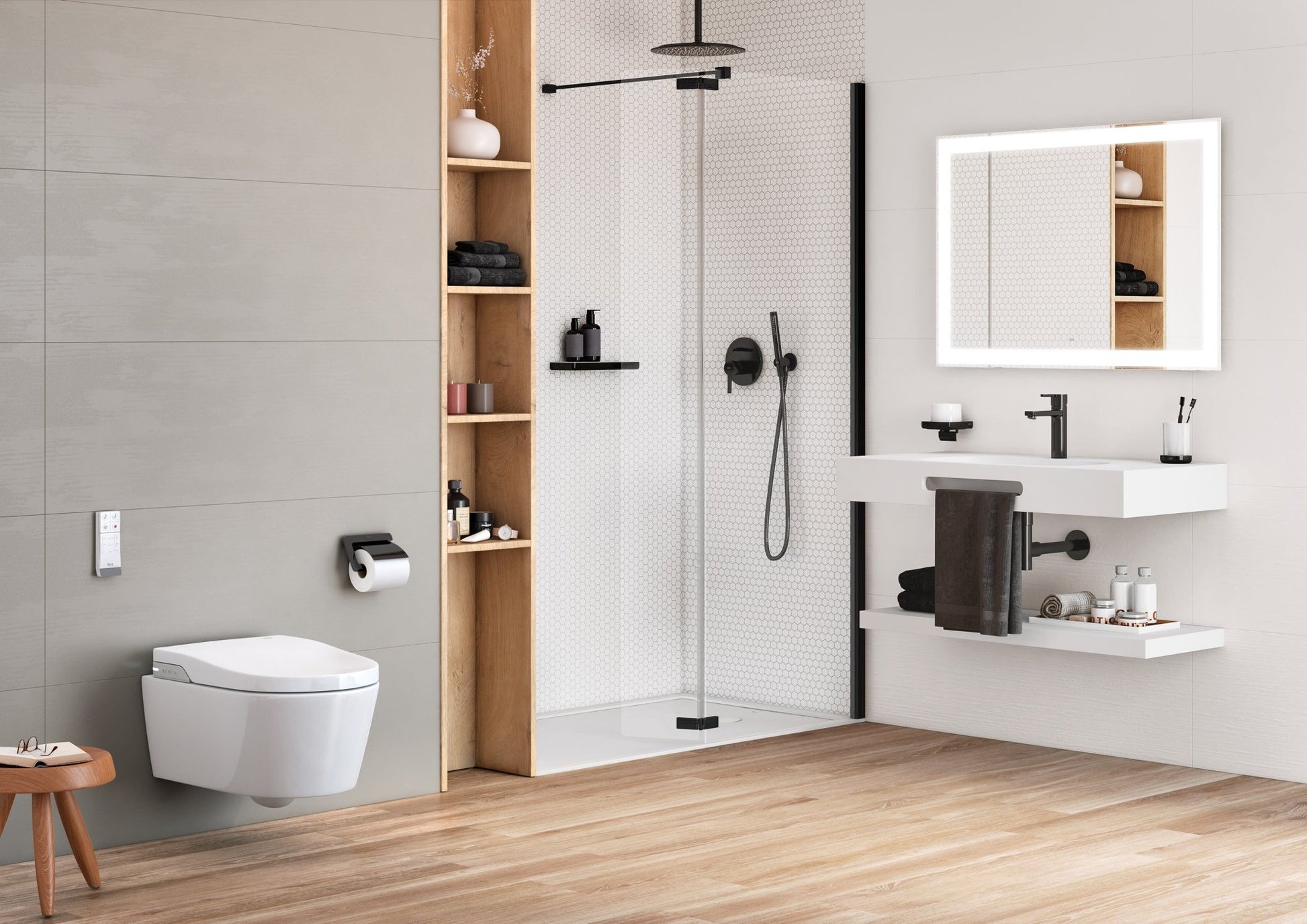 Roca - Smart toilet suspendido Inspira In - Wash, In Tank A803094001 - BricoandPool