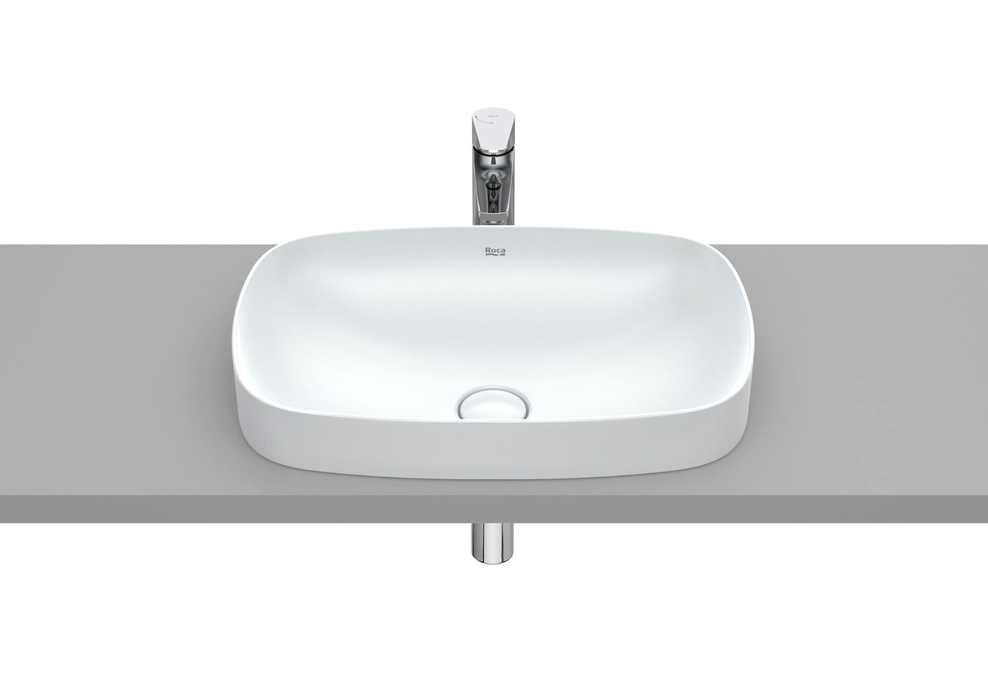 Roca - Soft - Lavabo Inspira de Fineceramic® de sobre encimera - BricoandPool