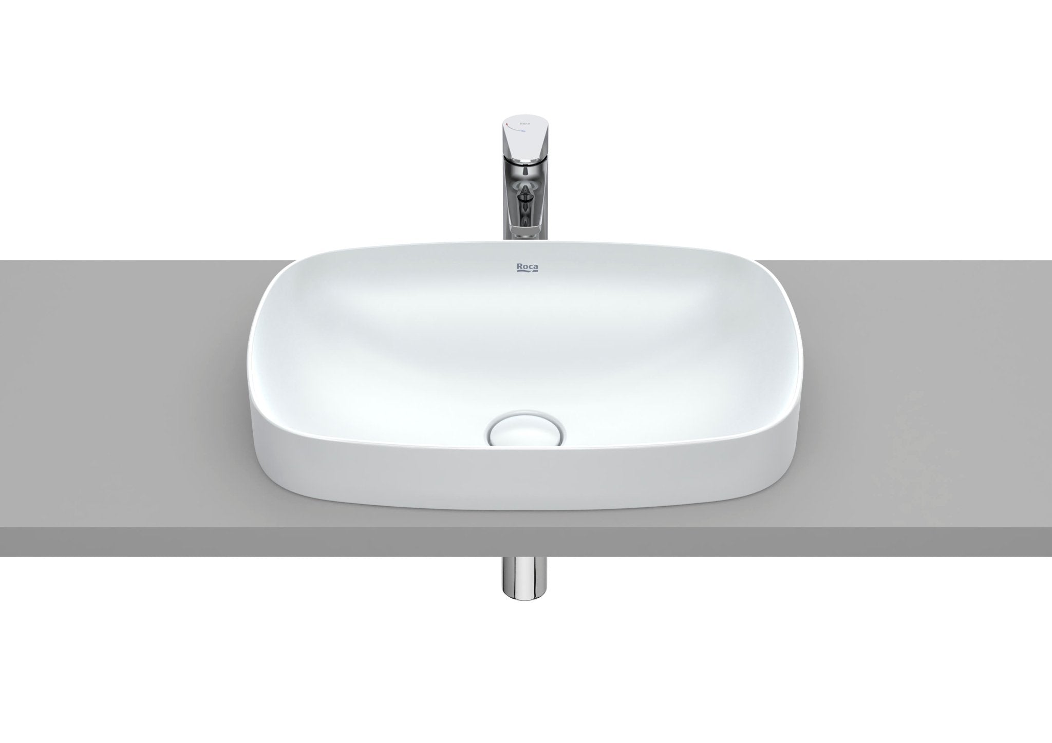 Roca - Soft - Lavabo Inspira de Fineceramic® de sobre encimera - BricoandPool