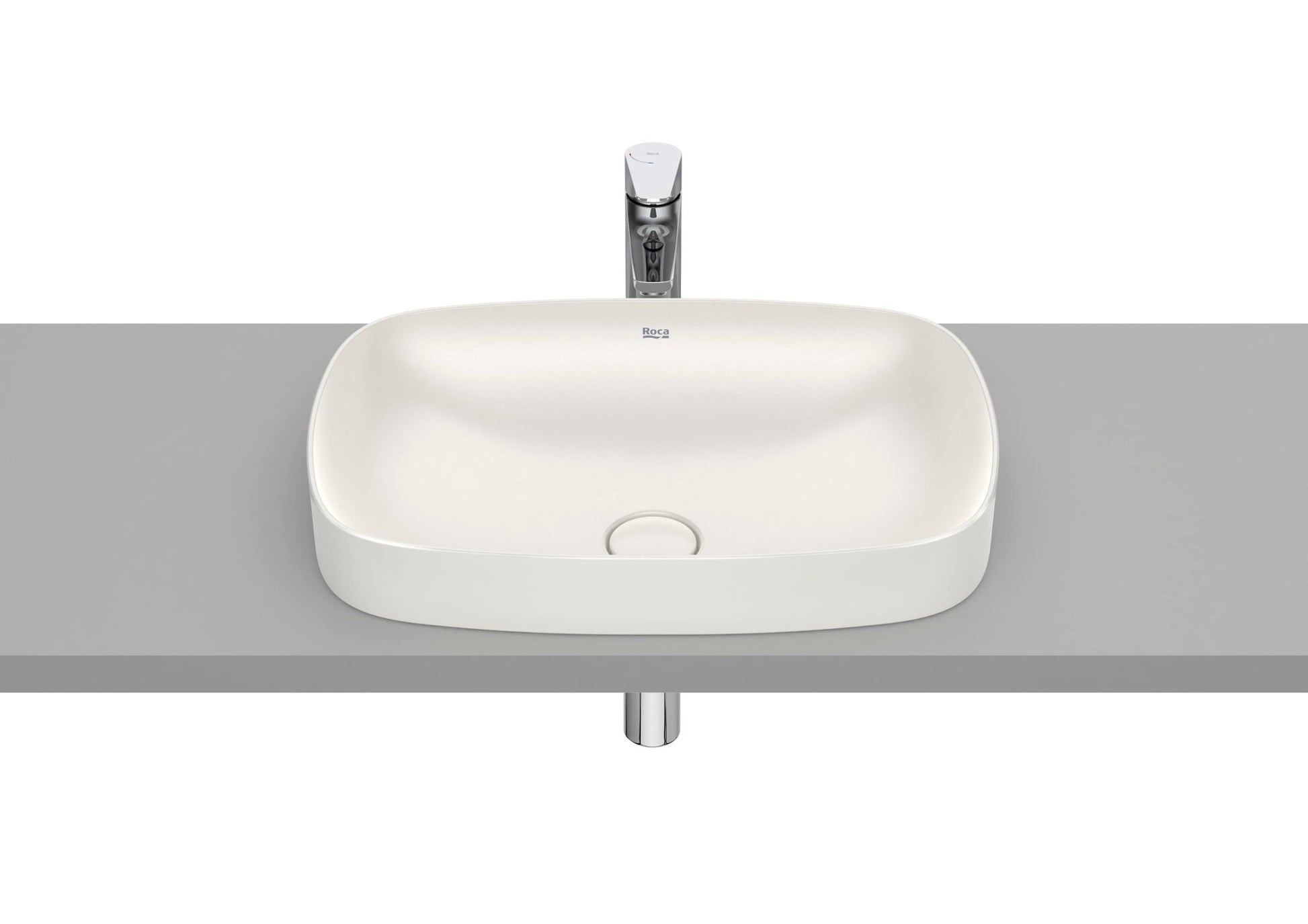 Roca - Soft - Lavabo Inspira de Fineceramic® de sobre encimera - BricoandPool