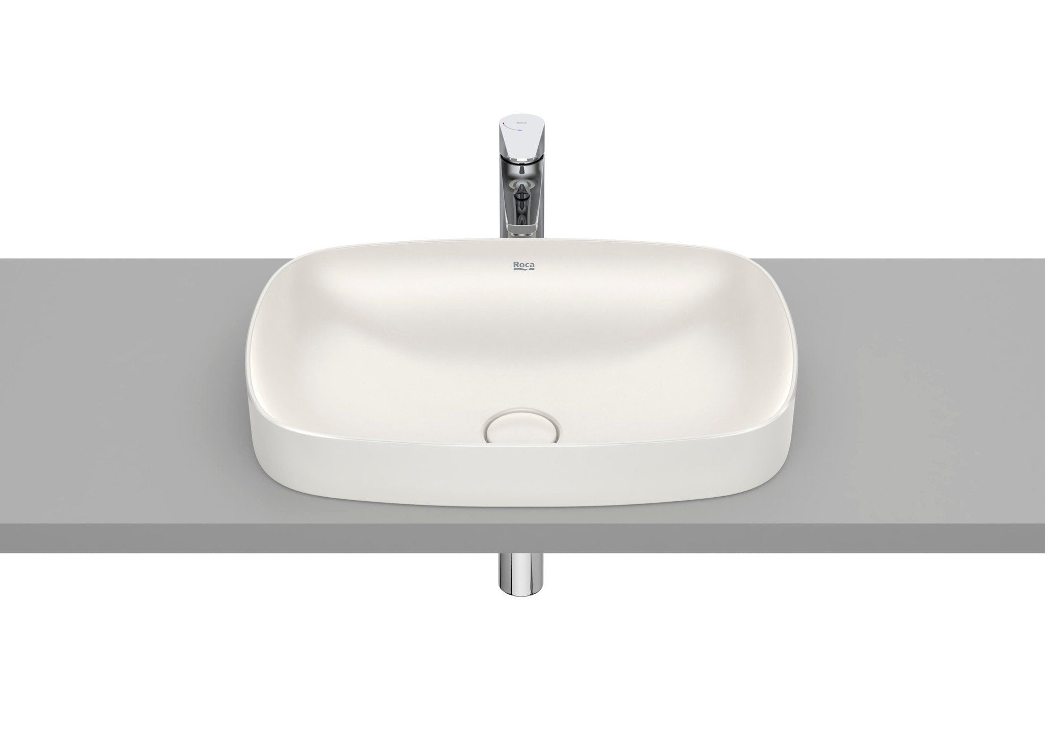 Roca - Soft - Lavabo Inspira de Fineceramic® de sobre encimera - BricoandPool