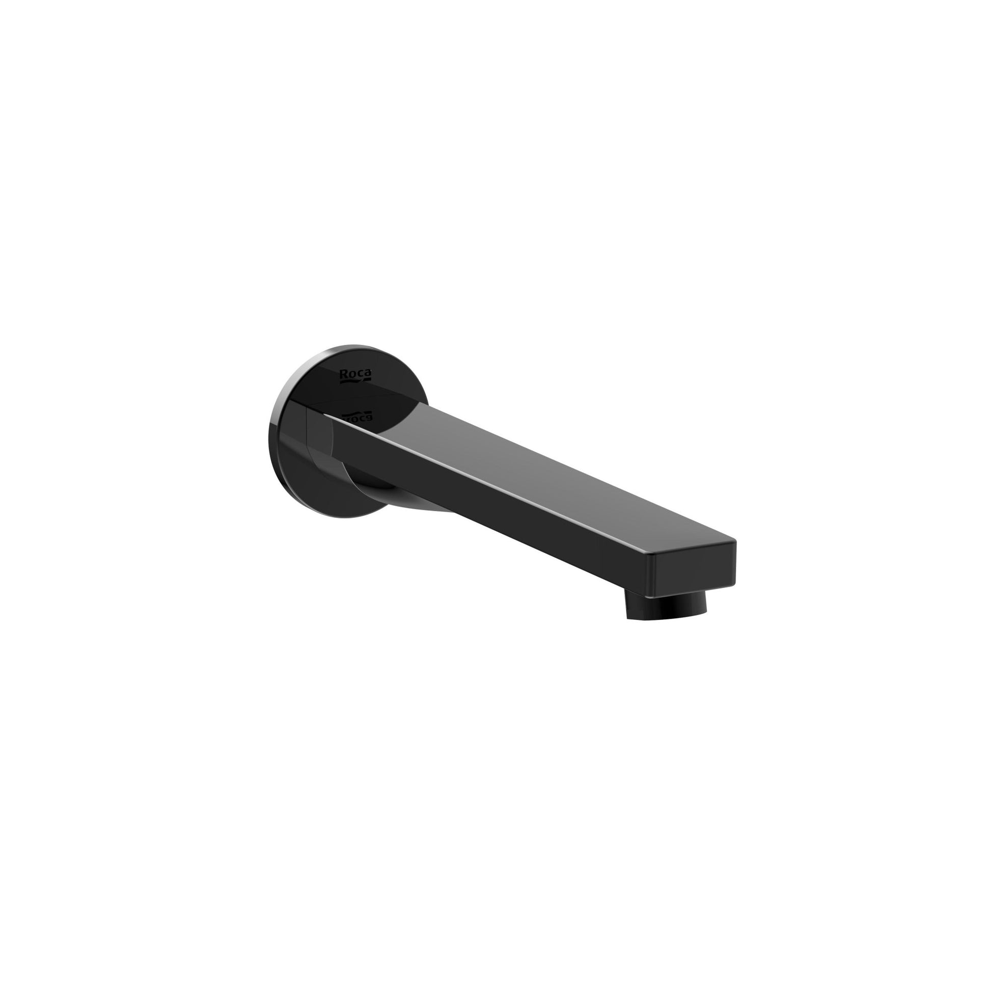 Roca - SQUARE - Caño de pared para bañera Aqua Negro TItanio A5253089CN - BricoandPool