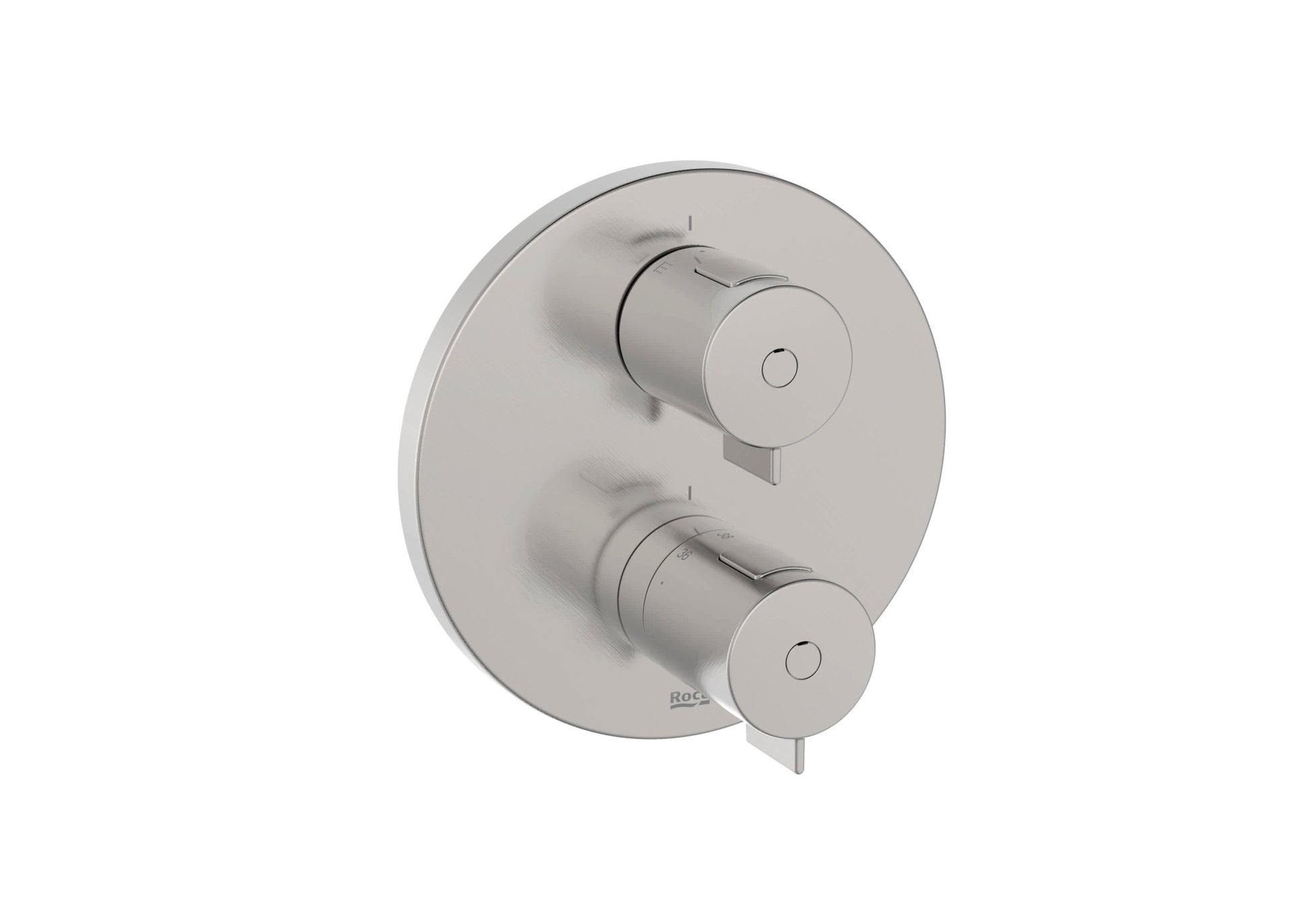 Roca - T - 500 grifería termostática empotrable para baño - ducha, acabado acero inoxidable A5A0C18SM0. - BricoandPool