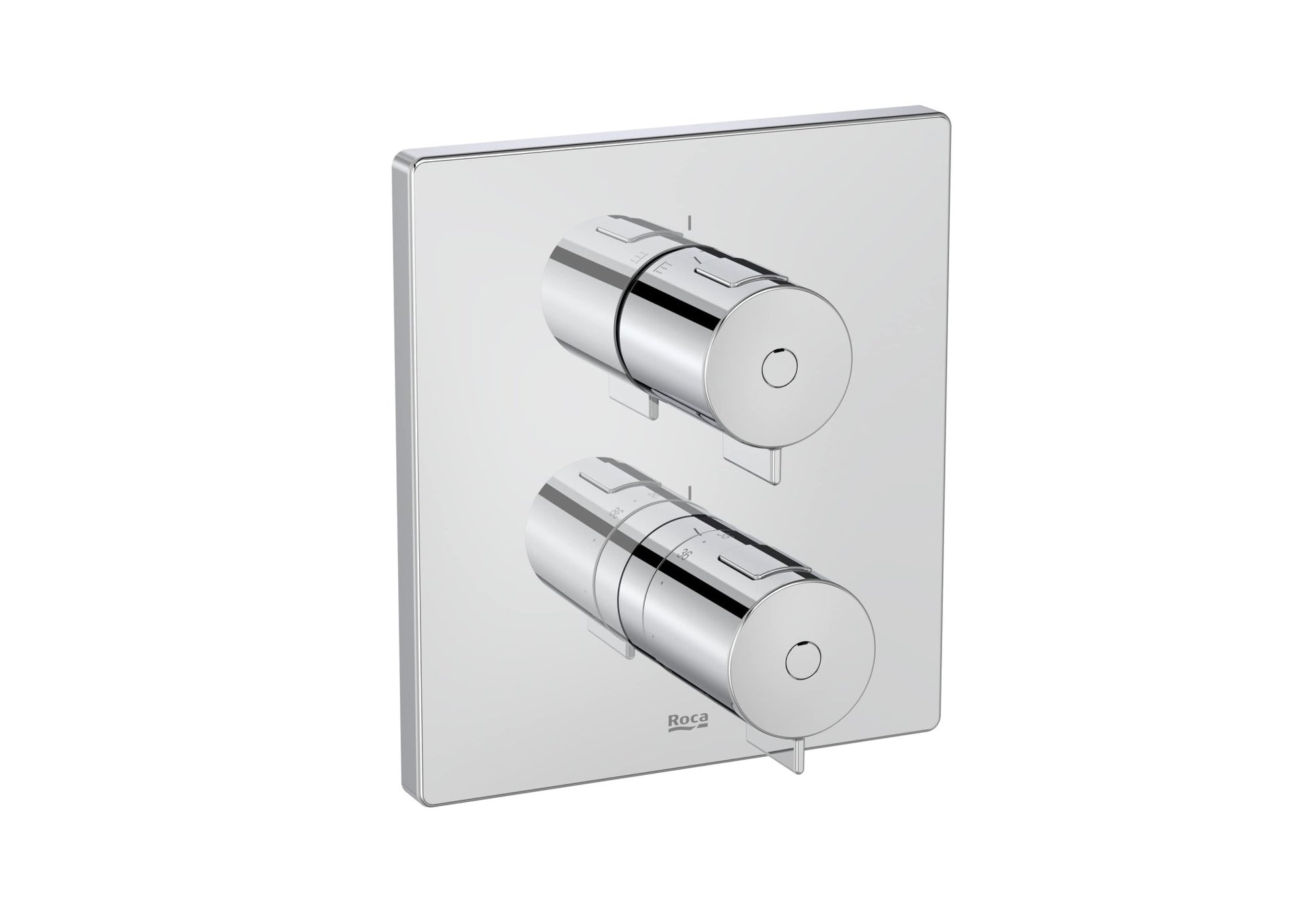 Roca - T - 500 grifería termostática empotrable para baño - ducha, cromado A5A0D18C00. - BricoandPool