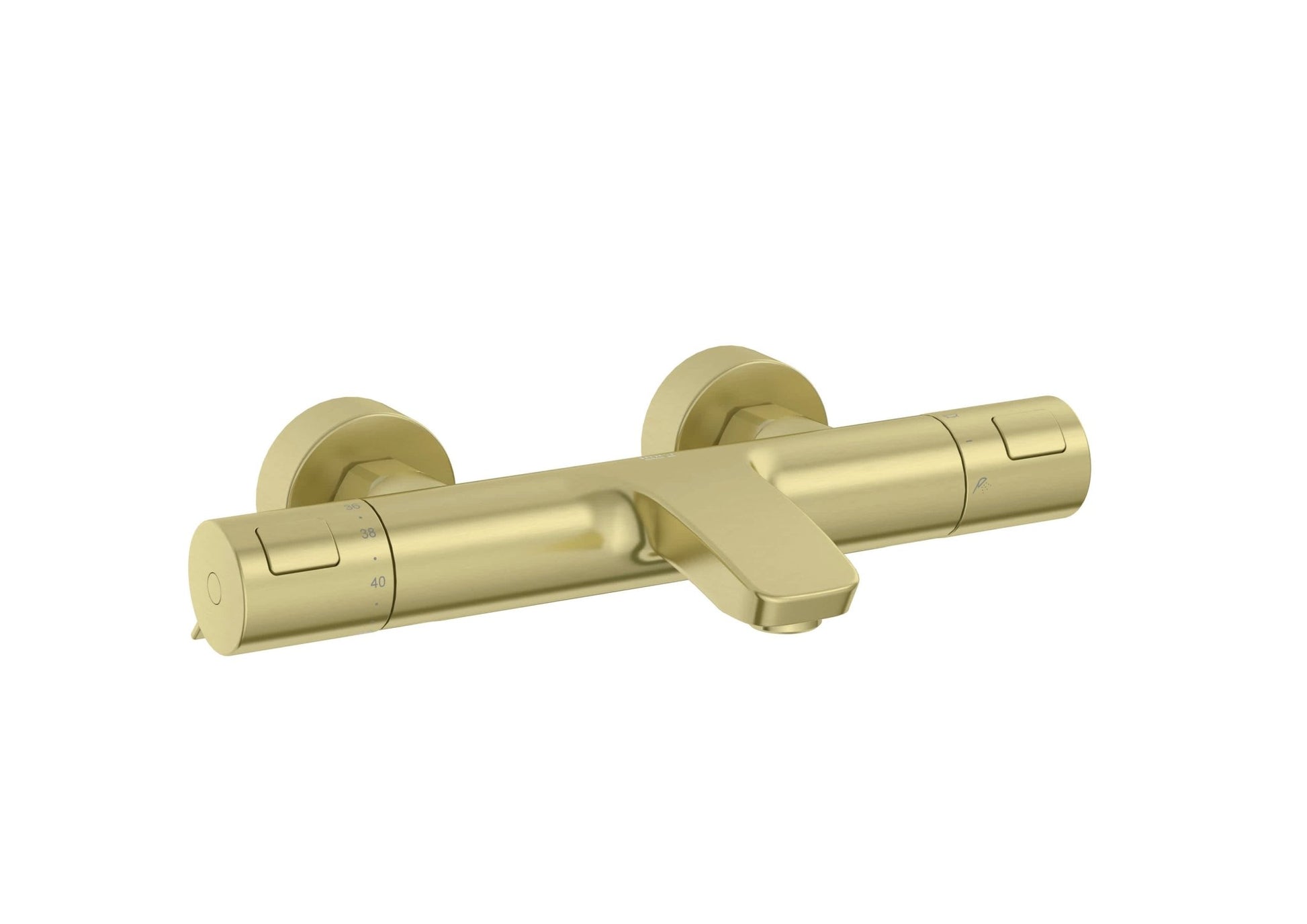 Roca - T - 500 grifería termostática exterior para baño - ducha con desviador - regulador de caudal, oro rosado A5A1E18VA0. - BricoandPool