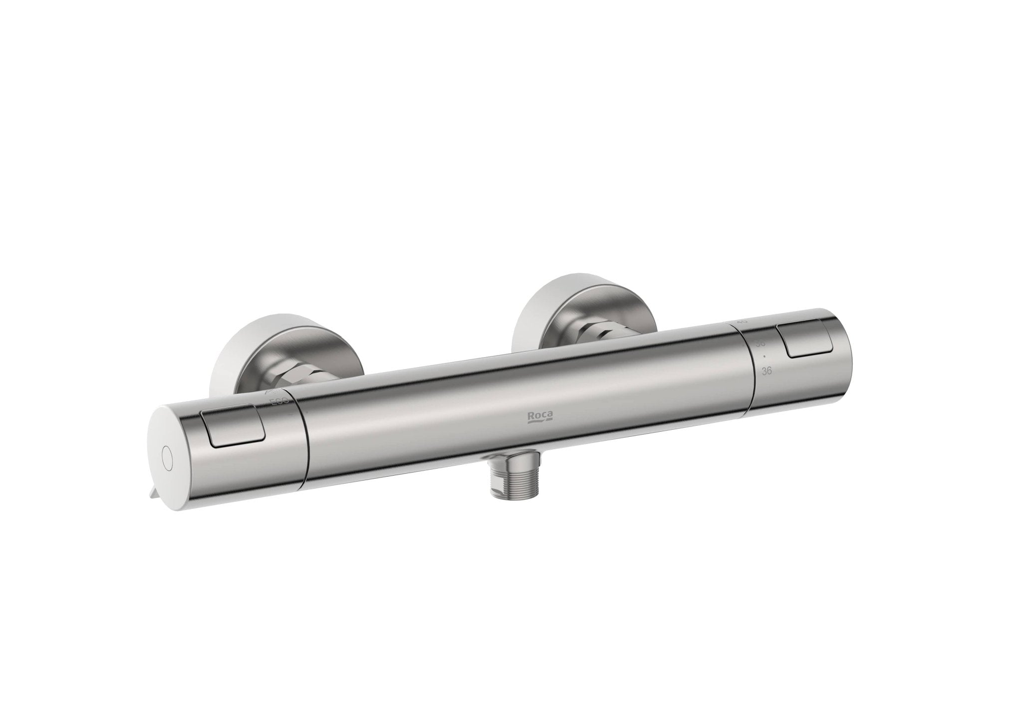 Roca - T - 500 grifería termostática exterior para ducha, acabado acero inoxidable A5A2E18SM0. - BricoandPool