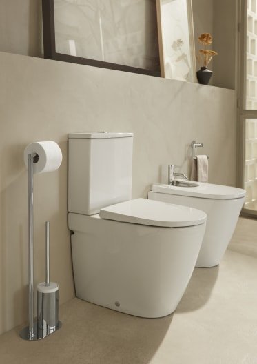 Roca - Tapa y asiento Ona de Supralit® para inodoro compacto con caída amortiguada A801E22001 - BricoandPool