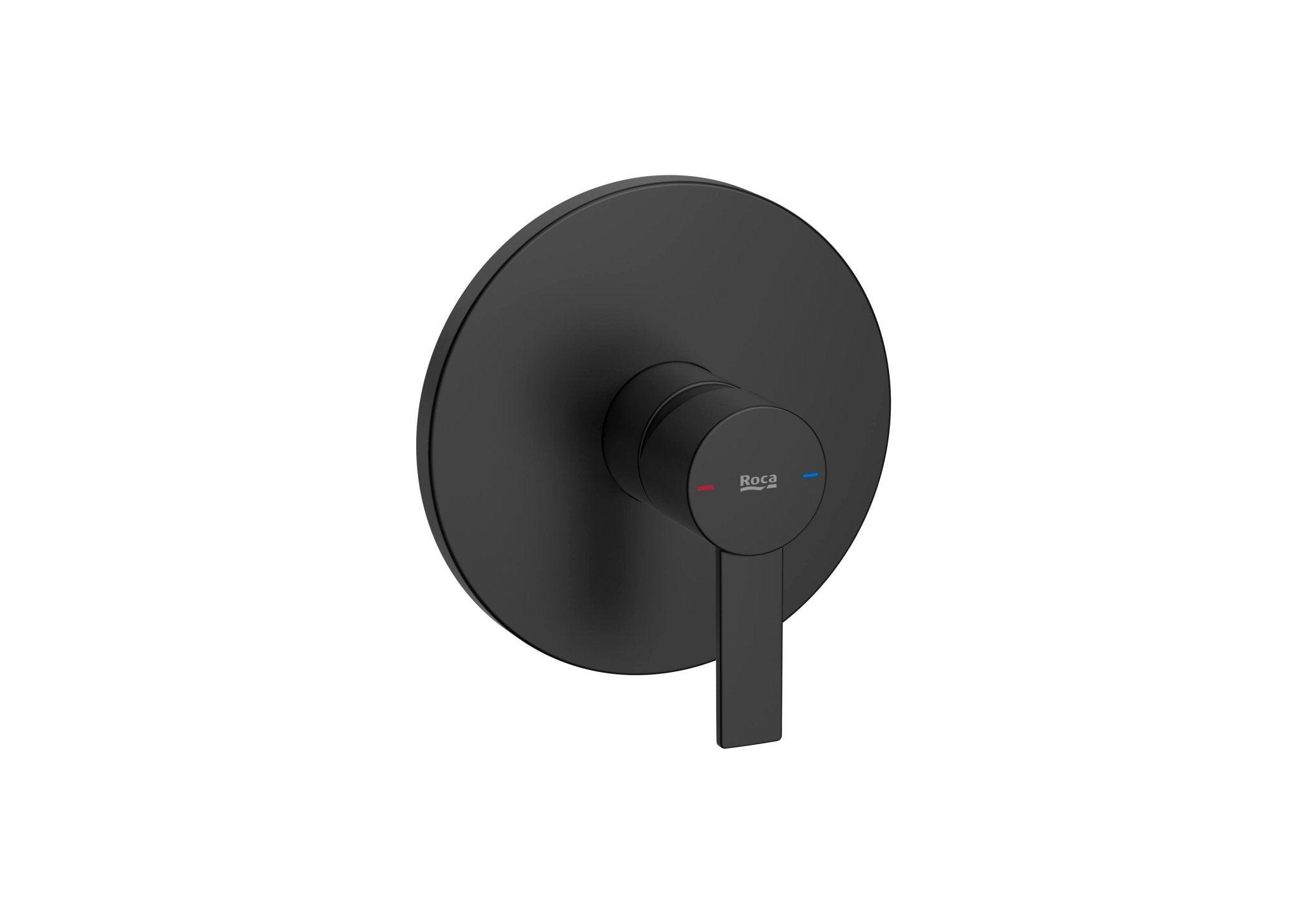 Roca - Targa grifería empotrable para ducha (1 vía), negro mate A5A2B5FNB0. - BricoandPool