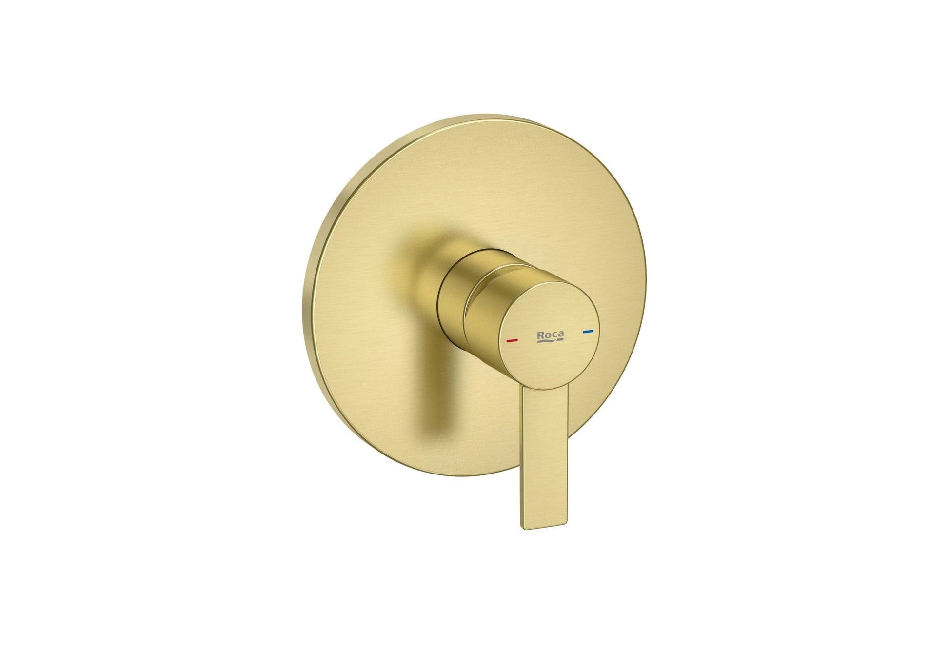 Roca - Targa grifería empotrable para ducha (1 vía), oro cepillado A5A2B5FVA0. - BricoandPool