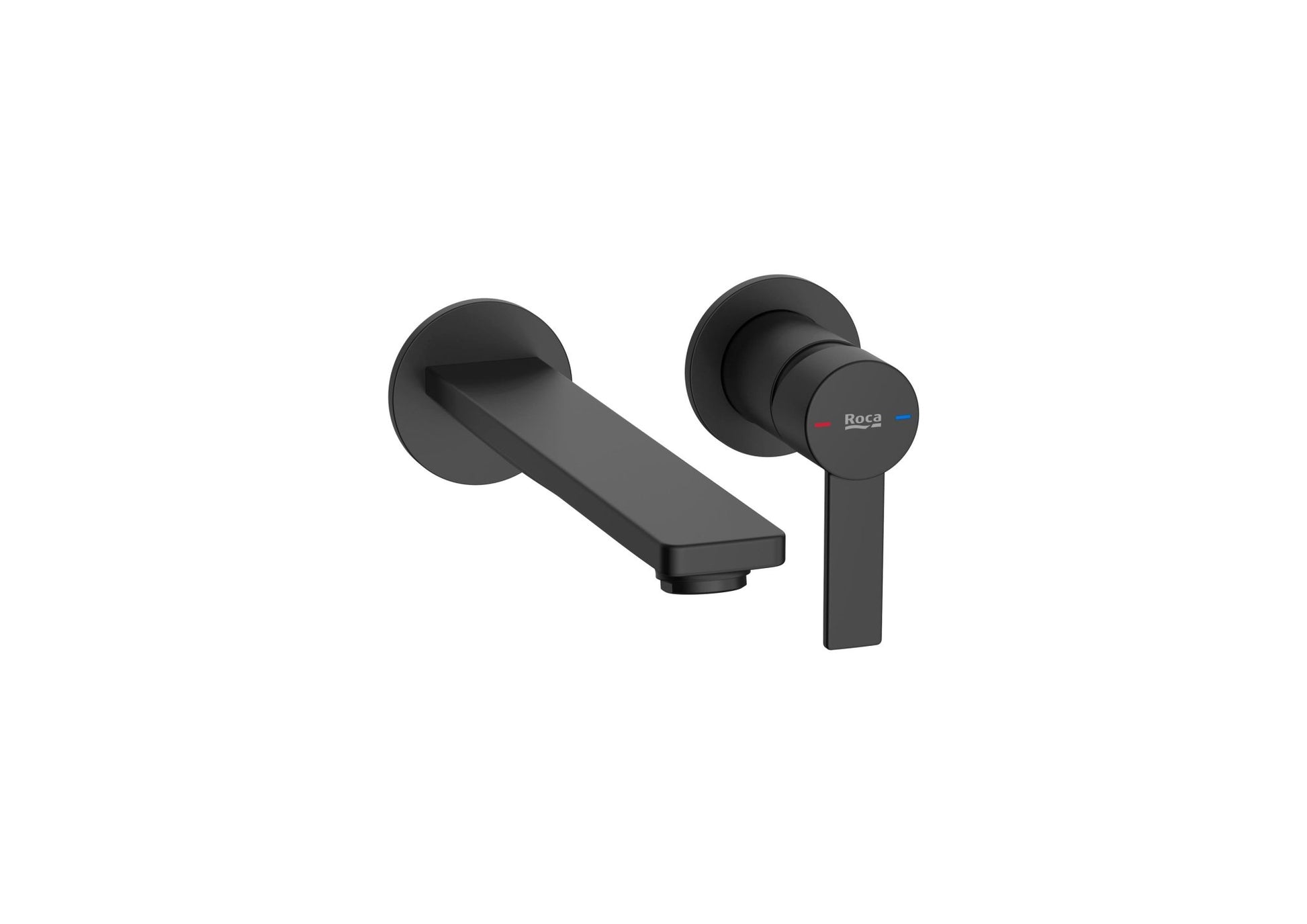 Roca - Targa grifería empotrable para lavabo, negro mate. - BricoandPool