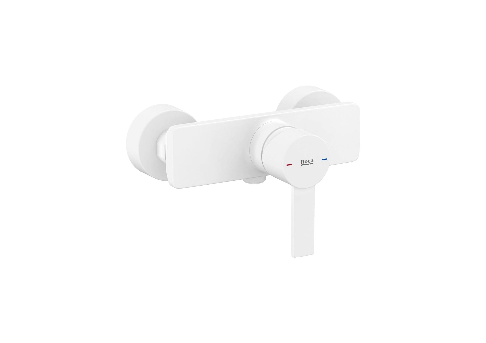 Roca - Targa grifería exterior para ducha, blanco mate A5A215FB00. - BricoandPool