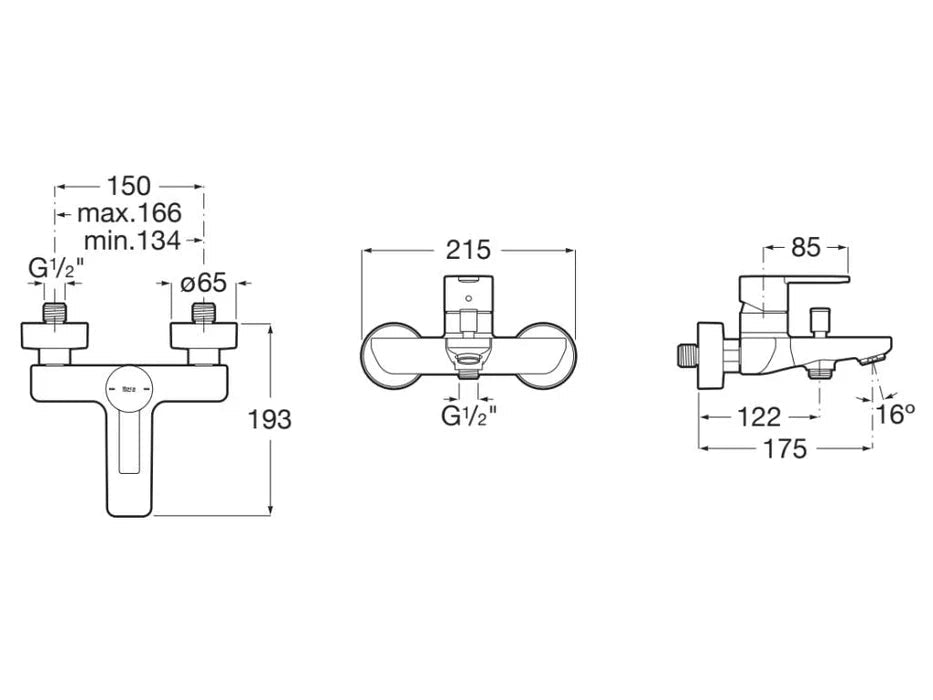 Roca - Targa grifo monomando para baño - ducha, con inversor automático, blanco mate. - BricoandPool