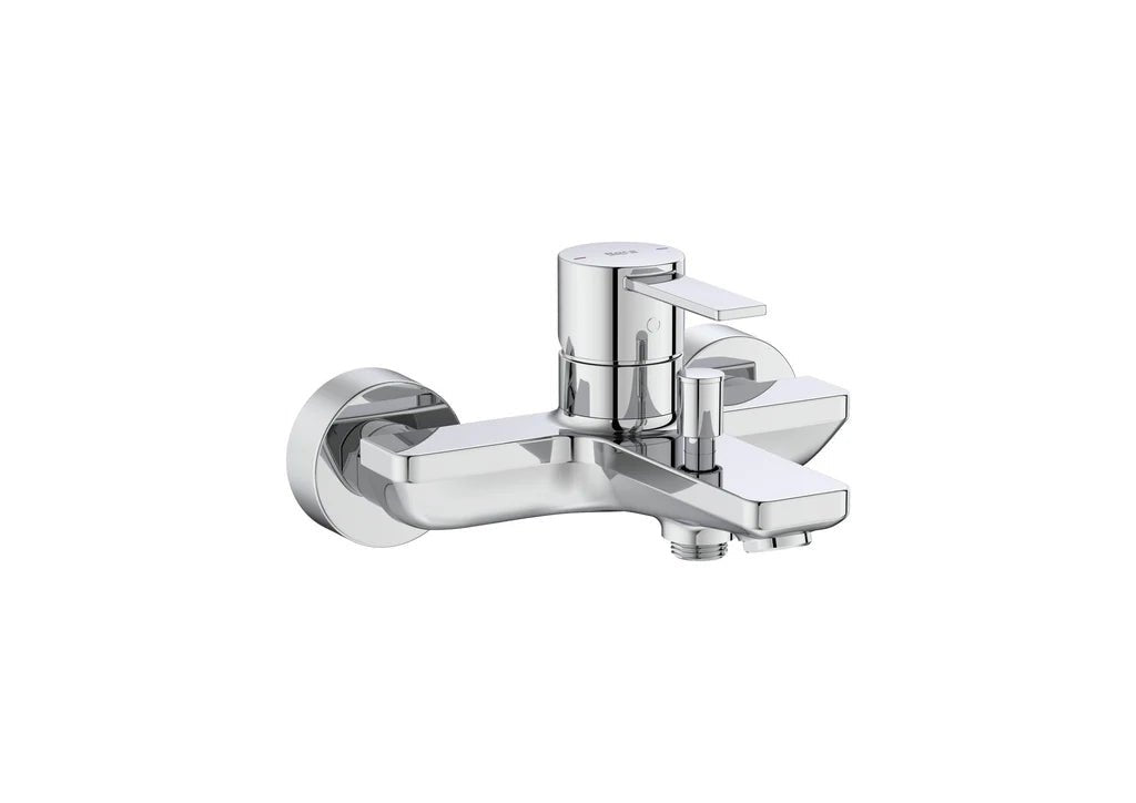 Roca - Targa grifo monomando para baño - ducha, con inversor automático, cromado. - BricoandPool