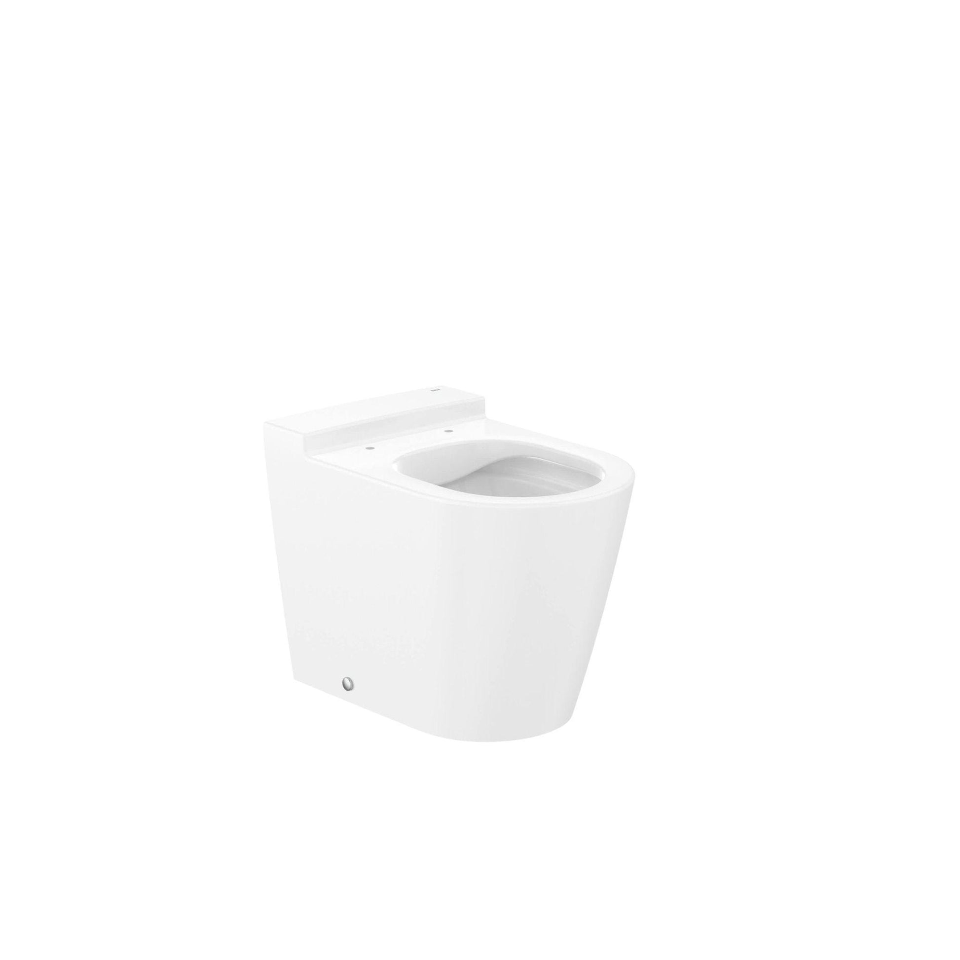 Roca - Taza Inspira Round Rimless® adosada a pared con salida dual para inodoro de tanque alto o tanque empotrable - BricoandPool