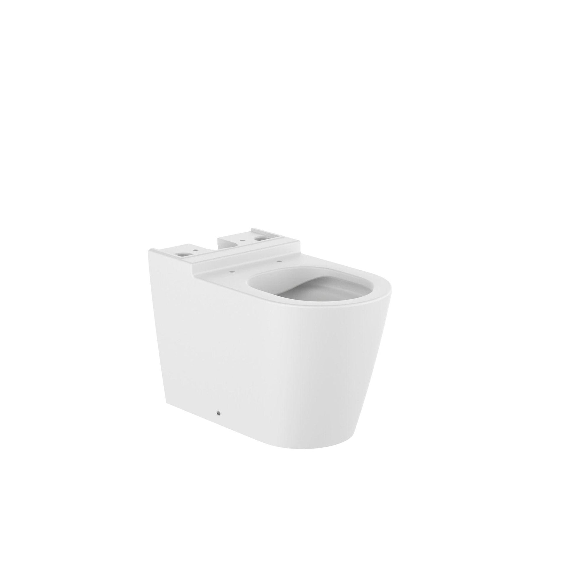 Roca - Taza Inspira Round Rimless® con salida dual para inodoro de tanque bajo - BricoandPool